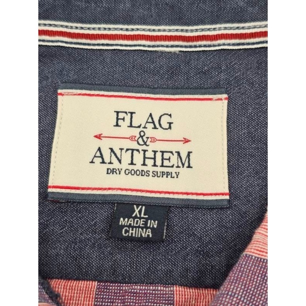 Flay & Anthem Men's Short Sleeve Check Shirt Size XL Cotton - Picture 7 of 8